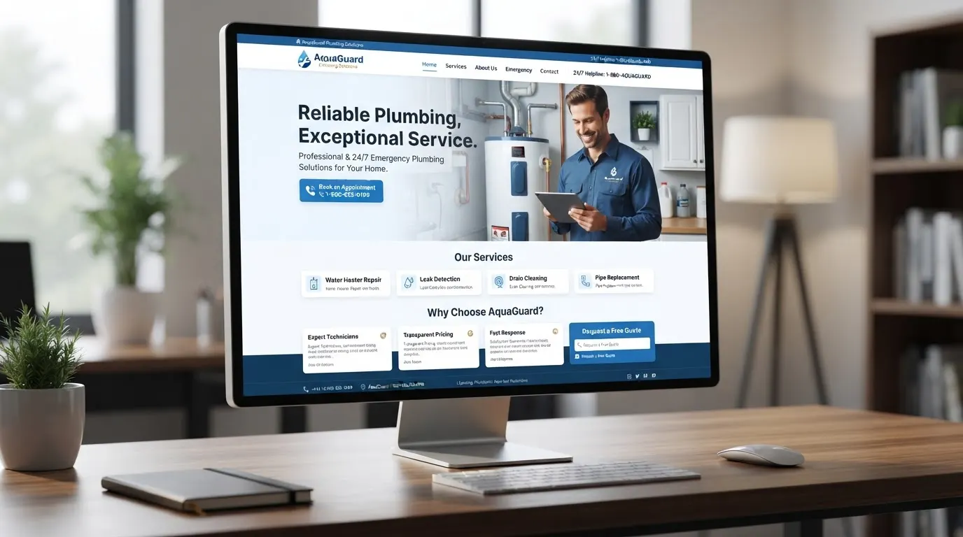 FlowPro Plumbing website homepage