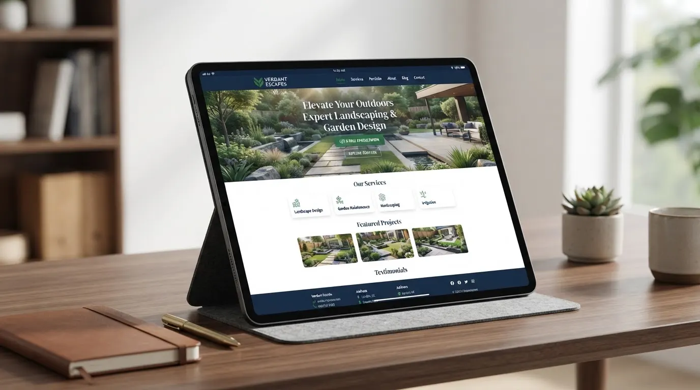 GreenScape Lawns website homepage